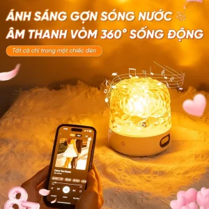 Đèn Loa Không Dây 2in1 - Hiệu Ứng Sóng Nước