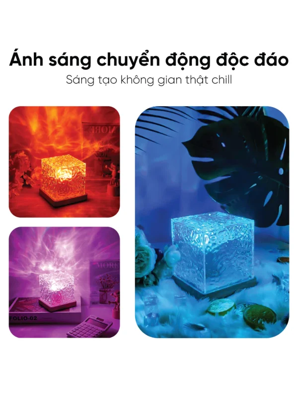 Đèn Bàn Sáng Tạo hiệu ứng Sóng Nước - Image 2